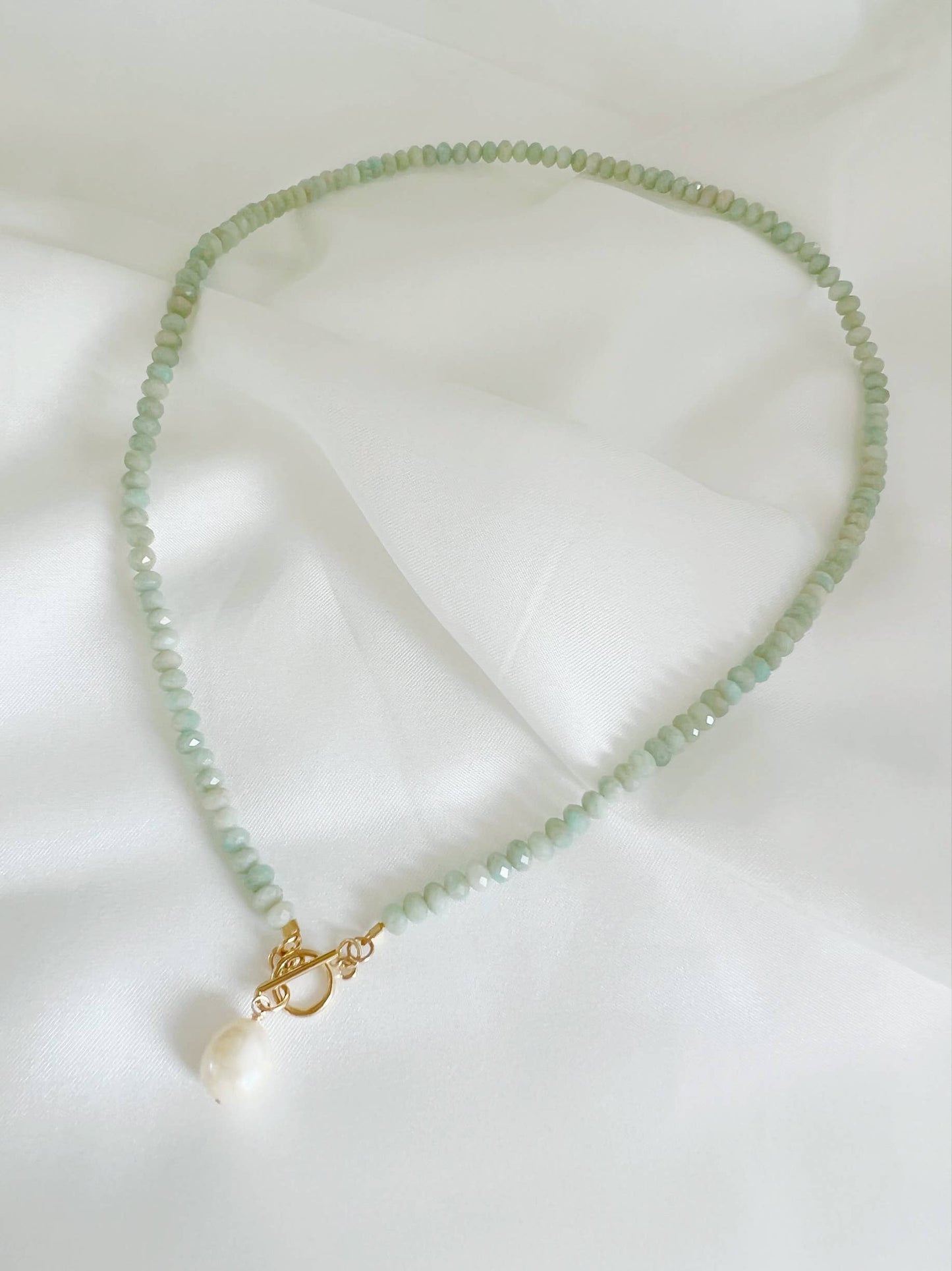 Amazonite & Pearl Necklace