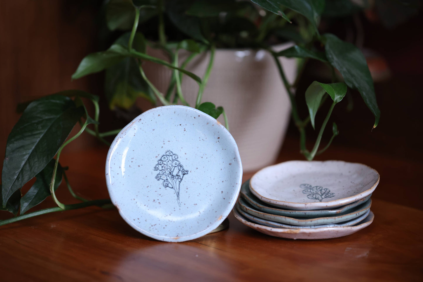 Floral Bouquet Jewelry Dish