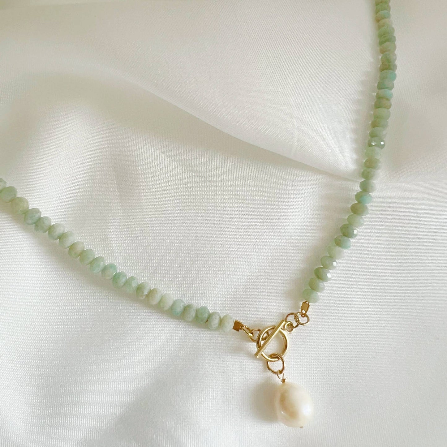 Amazonite & Pearl Necklace